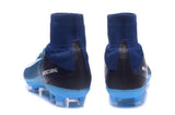 Nike Mercurial Superfly V FG Soccer Cleats Blue Dark White - TraShoes