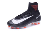 Nike Mercurial Superfly V FG Soccer Cleats Black Orange White - TraShoes