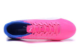 PUMA evoSPEED 17 SL-S FG Soccer Cleats Pink Blue White - TraShoes