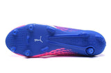 PUMA evoSPEED 17 SL-S FG Soccer Cleats Pink Blue White - TraShoes
