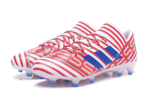 Adidas Nemeziz 17.3 FG Soccer Cleats Red Blue White - TraShoes