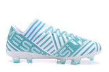 Adidas Nemeziz 17.3 FG Soccer Cleats Blue White Fluorescent Yellow - TraShoes