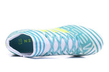 Adidas Nemeziz 17.3 FG Soccer Cleats Blue White Fluorescent Yellow - TraShoes