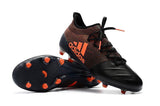 New Adidas X Series Leather FG Soccer Cleats Shoes Black Orange