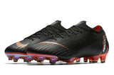 Nike Mercurial Vapor XII 360 Elite FG Soccer Cleats Black Total Orange - TraShoes