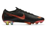 Nike Mercurial Vapor XII 360 Elite FG Soccer Cleats Black Total Orange - TraShoes