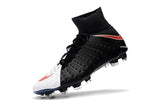 Nike Hypervenom Phantom III DF FG Soccer Cleats Black White Red - TraShoes