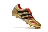 New Adidas Predator Accelerator  FG Soccer Cleats Shoes Gold Red Black