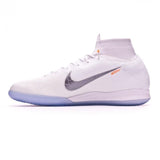 Nike Mercurial SuperflyX VI Elite IC Soccer Cleats White Metallic Grey - TraShoes