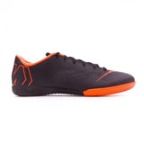 Nike Mercurial VaporX XII Academy IC Soccer Cleats Total Black Orange - TraShoes