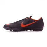 Nike Mercurial VaporX XII Academy Turf Soccer Cleats Black Orange - TraShoes