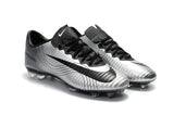 Nike Mercurial Vapor XI FG Soccer Cleats Silver Black - TraShoes