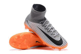 Nike Mercurial Superfly V FG Soccer Cleats Silver Orange Black - TraShoes