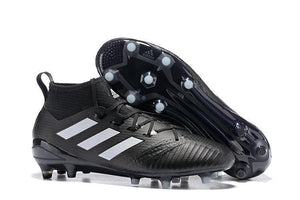 Adidas ACE 17.1 Primeknit Soccer Cleats CoreBlack White Night Metallic - TraShoes