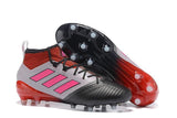 Adidas ACE 17.1 Primeknit Soccer Cleats Red White Pink Black - TraShoes