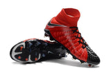Nike Hypervenom Phantom III DF FG Soccer Cleats Fire Red Black - TraShoes