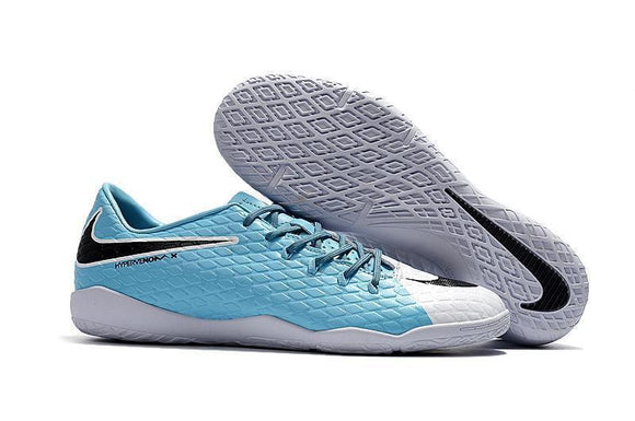 Nike Hypervenom Phelon III IC Soccer Shoes Sky Blue White Black - TraShoes