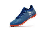 Adidas X Tango 17.3 Turf Soccer Cleats Deep Royal Blue Silver Orange - TraShoes