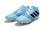 Adidas Nemeziz Messi 17+ 360 Agility FG Soccer Shoes Energy Blue White - TraShoes