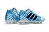 Adidas Nemeziz Messi 17+ 360 Agility FG Soccer Shoes Energy Blue White - TraShoes