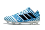Adidas Nemeziz Messi 17+ 360 Agility FG Soccer Shoes Energy Blue White - TraShoes