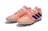 Adidas Nemeziz Messi 17+ 360 Agility FG Soccer Boots White Orange Blue - TraShoes