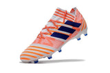Adidas Nemeziz Messi 17+ 360 Agility FG Soccer Boots White Orange Blue - TraShoes