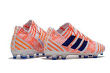Adidas Nemeziz Messi 17+ 360 Agility FG Soccer Boots White Orange Blue - TraShoes
