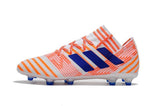 Adidas Nemeziz Messi 17+ 360 Agility FG Soccer Boots White Orange Blue - TraShoes