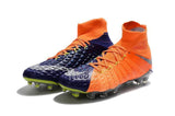 Nike Hypervenom Phantom III DF FG Soccer Cleats Orange Blue Chrome - TraShoes