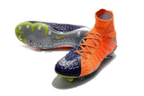 Nike Hypervenom Phantom III DF FG Soccer Cleats Orange Blue Chrome - TraShoes