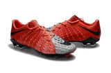 Nike Hypervenom Phantom III FG Soccer Cleats Grey Red Black - TraShoes