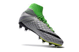 Nike Hypervenom Phantom III DF FG Soccer Cleats Grass Green Grey - TraShoes
