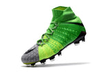 Nike Hypervenom Phantom III DF FG Soccer Cleats Grass Green Grey - TraShoes