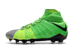 Nike Hypervenom Phantom III DF FG Soccer Cleats Grass Green Grey - TraShoes