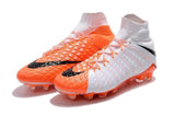 Nike Hypervenom Phantom III DF FG Soccer Cleats White Orange Black - TraShoes