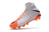 Nike Hypervenom Phantom III DF FG Soccer Cleats White Orange Black - TraShoes