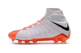Nike Hypervenom Phantom III DF FG Soccer Cleats White Orange Black - TraShoes