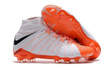 Nike Hypervenom Phantom III DF FG Soccer Cleats White Orange Black - TraShoes