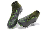 Nike Hypervenom Phantom III DF FG Soccer Cleats Grey Green Black - TraShoes
