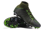 Nike Hypervenom Phantom III DF FG Soccer Cleats Grey Green Black - TraShoes