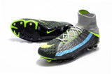 Nike Hypervenom Phantom III DF FG Soccer Cleats Black Volt Dark Grey - TraShoes