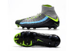 Nike Hypervenom Phantom III DF FG Soccer Cleats Black Volt Dark Grey - TraShoes