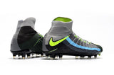 Nike Hypervenom Phantom III DF FG Soccer Cleats Black Volt Dark Grey - TraShoes