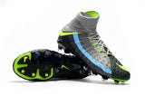 Nike Hypervenom Phantom III DF FG Soccer Cleats Black Volt Dark Grey - TraShoes