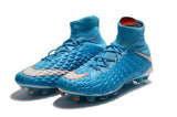 Nike Hypervenom Phantom III DF FG Soccer Cleats Total Blue White - TraShoes