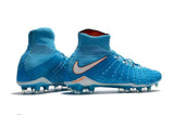 Nike Hypervenom Phantom III DF FG Soccer Cleats Total Blue White - TraShoes