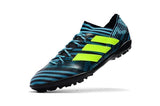 Adidas Nemeziz Tango 17.3 Turf Soccer Cleats Blue Black Solar Yellow - TraShoes