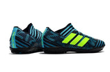 Adidas Nemeziz Tango 17.3 Turf Soccer Cleats Blue Black Solar Yellow - TraShoes