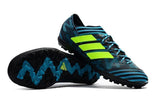 Adidas Nemeziz Tango 17.3 Turf Soccer Cleats Blue Black Solar Yellow - TraShoes